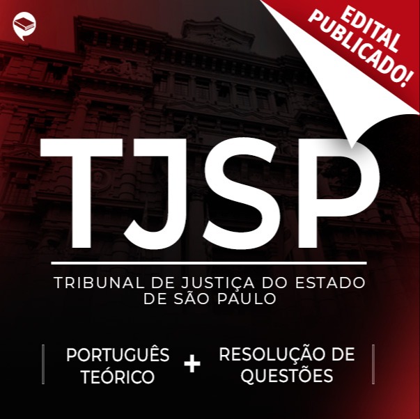 Logo TJ-SP Escrevente - Combo: Português Teórico + Resolução de Questões On-line 2025