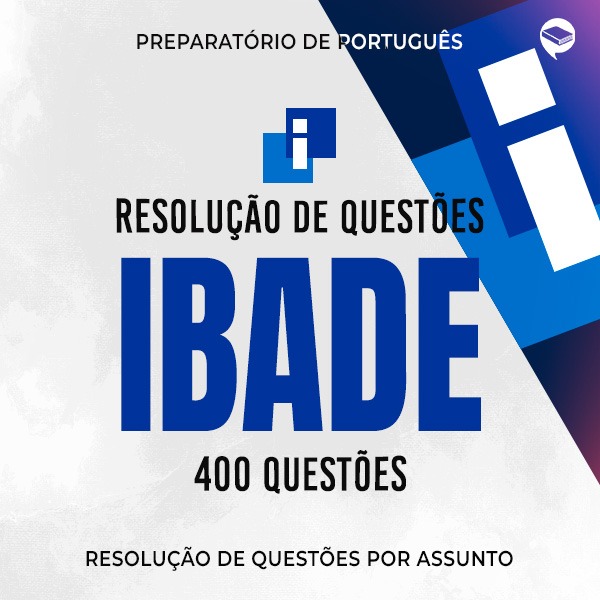 Logo IBADE - 400 questões por assunto on-line