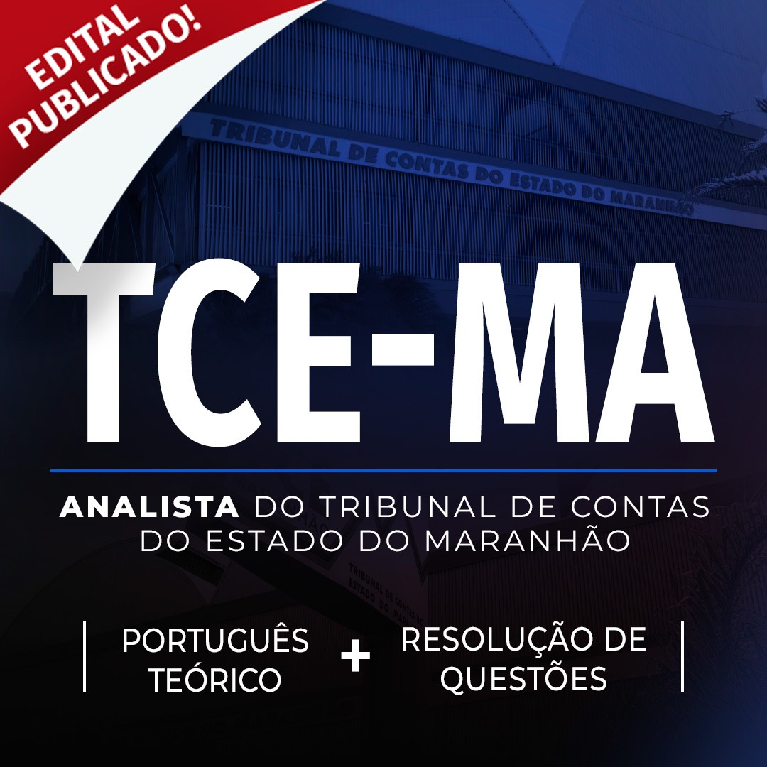 TCE-MA Português Cebraspe: Teórico + Resolução de Questões