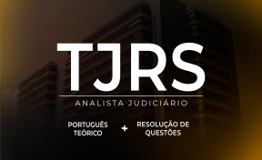 Logo TJ/RS - Combo FGV - Português Teórico + Resolução de Questões Analista Judiciário