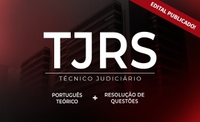 Logo TJ/RS - Combo FGV - Português Teórico + Resolução de Questões Técnico Judiciário - online