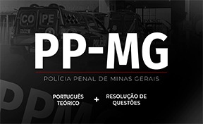 Logo PP-MG - Policial Penal - Português: Teoria + Questões On-line