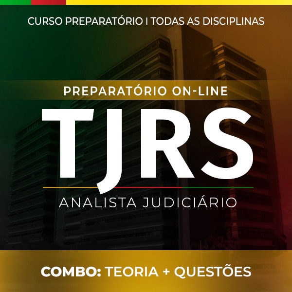 Logo Combo TJ-RS - Novas Turmas - Analista Judiciário - On-line Teórico + Resolução de Questões