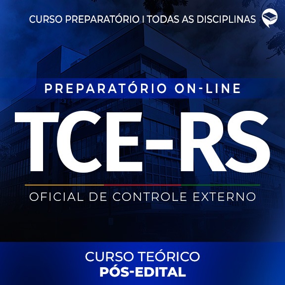Logo TCE-RS - Teórico - Oficial de Controle Externo - Todas as Disciplinas On-line