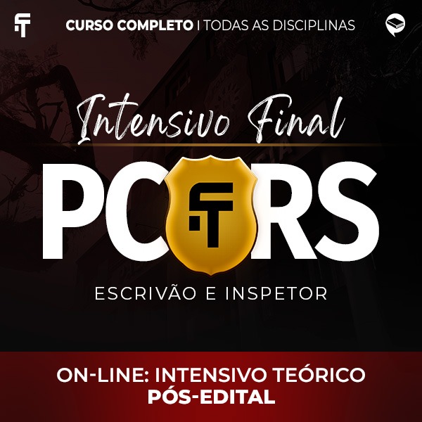 Logo PC-RS - Intensivo Reta Final - Teórico - Escrivão e Inspetor On-line