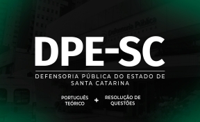 Logo DPE-SC - Técnico e Analista - Português: Teórico + Resolução de Questões On-line