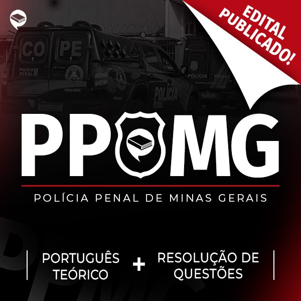 Logo PP-MG - Policial Penal - Português: Teoria + Questões On-line