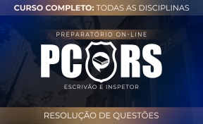 Logo PC-RS - Turma de Agosto - Agente e Escrivão - Resolução de Questões On-line