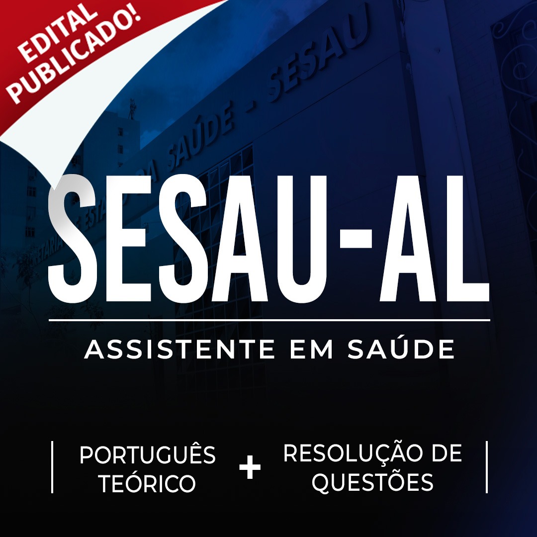 SESAU-AL - Português Cebraspe: Teórico + Resolução de Questões