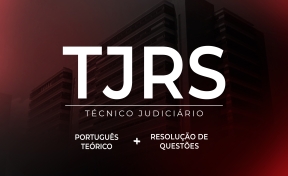 Logo TJ/RS - Combo FGV - Português Teórico + Resolução de Questões Técnico Judiciário