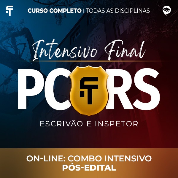 Logo Combo PC-RS - Intensivo Reta Final -  Escrivão e Inspetor Teórico + Resolução de Questões - On-line