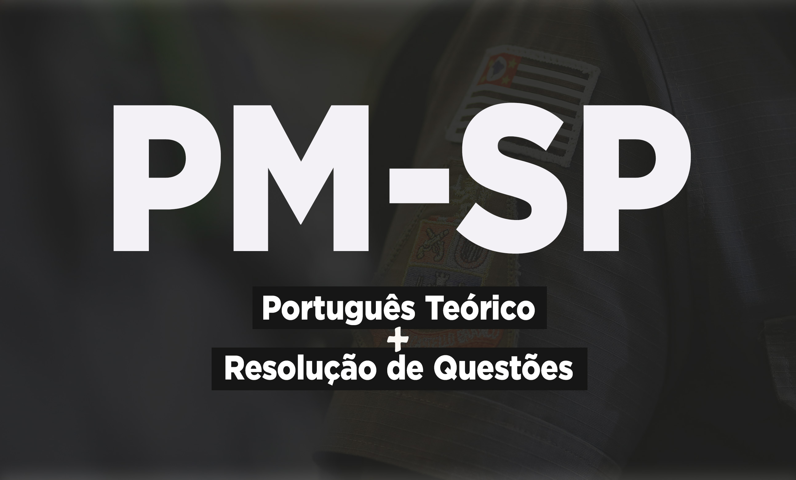 Logo PM-SP - Português FGV: Teoria + Questões + Redação 100% on-line