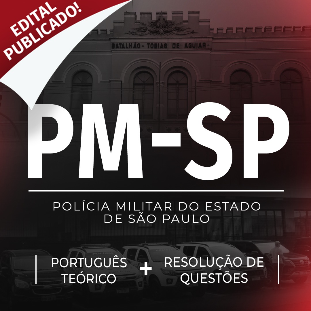 PM-SP - Português Vunesp: Teórico + Resolução de Questões