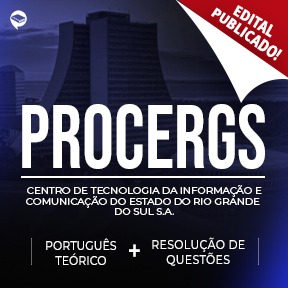 Logo PROCERGS - Português: Teórico + Resolução de Questões On-line