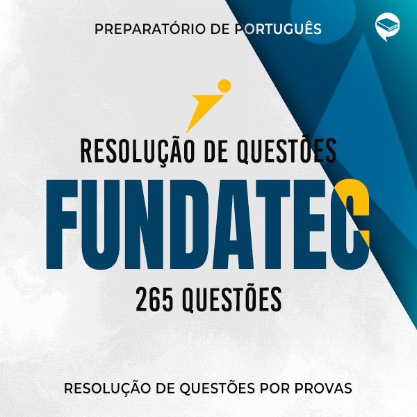 Logo FUNDATEC - Português - Questões por Provas