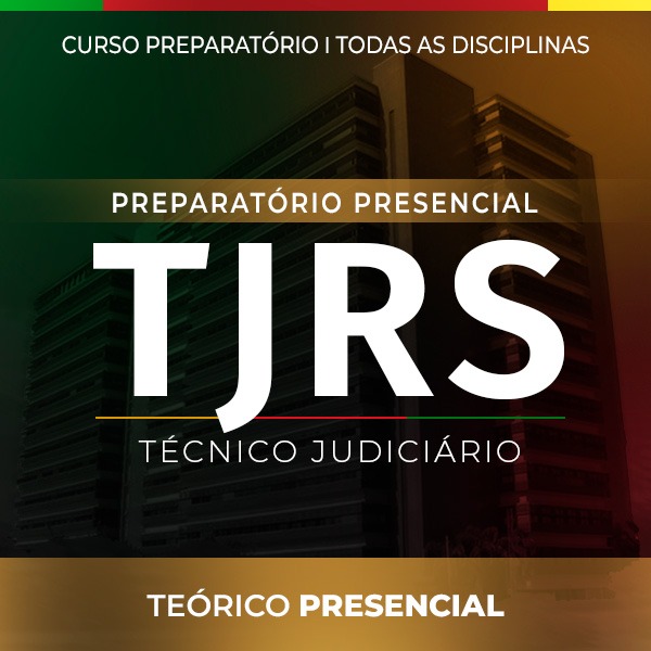 Logo Nova Turma - TJ-RS - Técnico Judiciário - Presencial Curso Teórico - Tarde