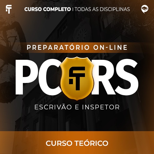 Logo PC-RS - Nova Turma - Agente e Escrivão - Teórico On-line