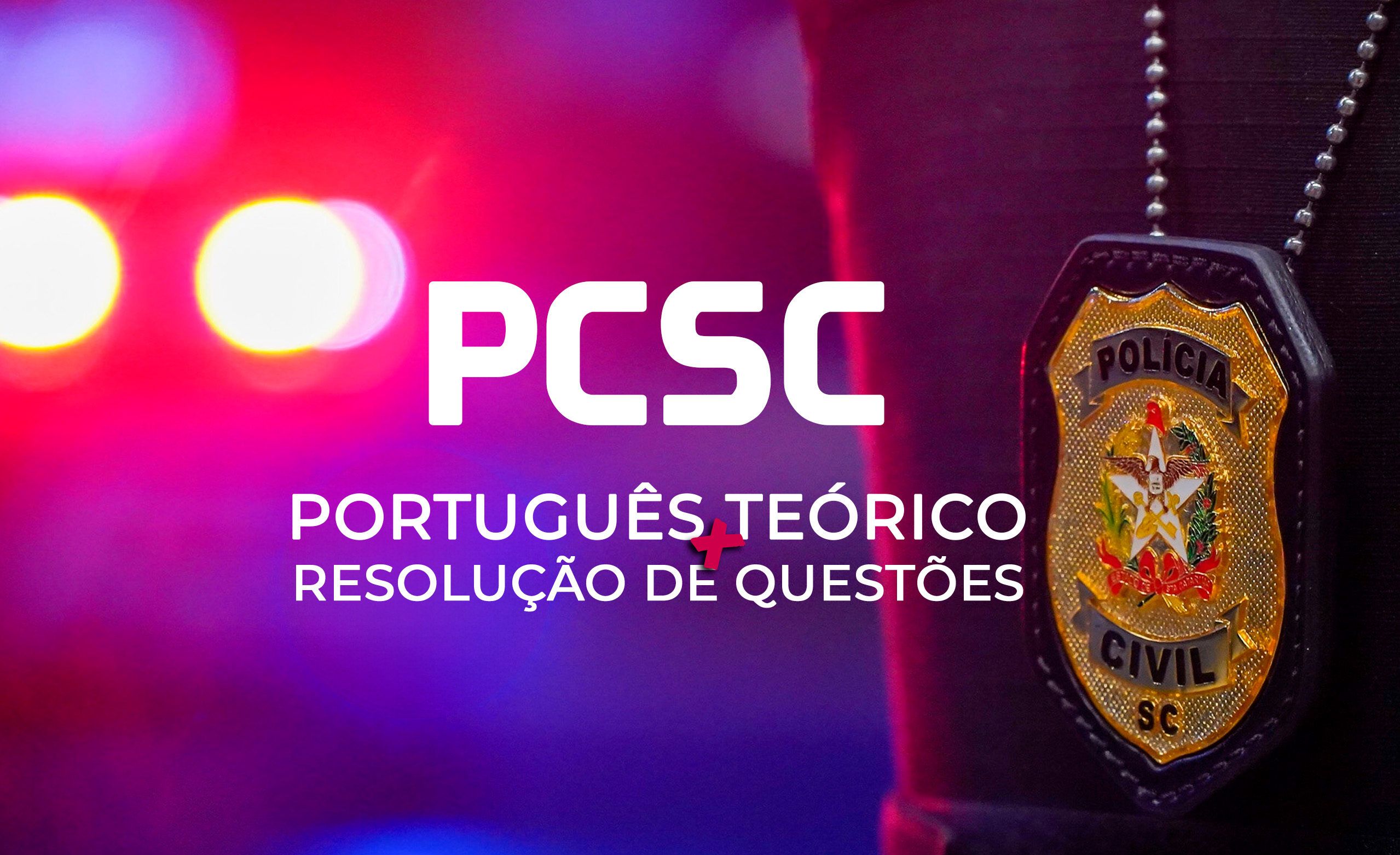 Logo PC-SC - Português FGV: Teoria + Questões on-line