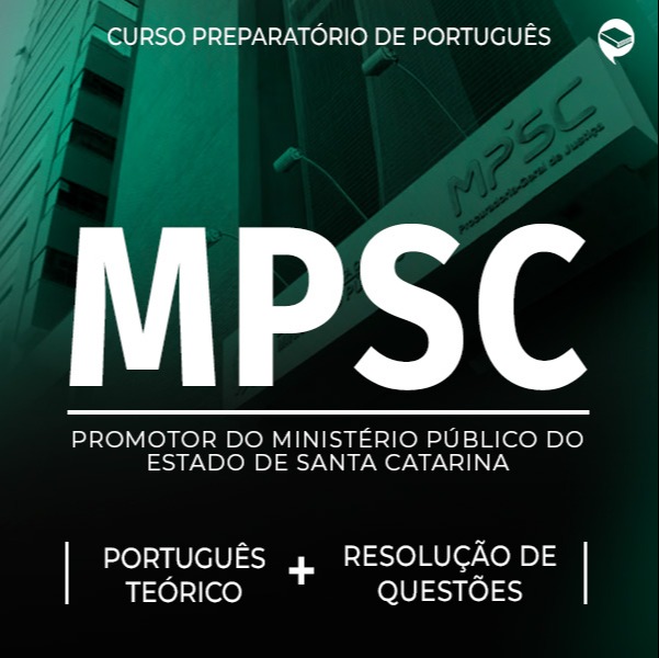 Logo MP-SC - Promotor - Combo FGV - Português Teórico + Resolução de Questões On-line
