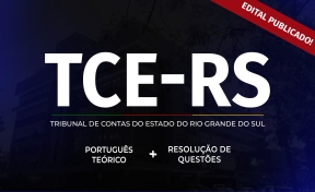 Logo TCE-RS - Português Cebraspe: Teoria + Questões on-line