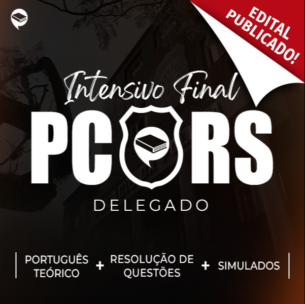Logo Delegado PC-RS - Intensivo Reta Final - Português On-line