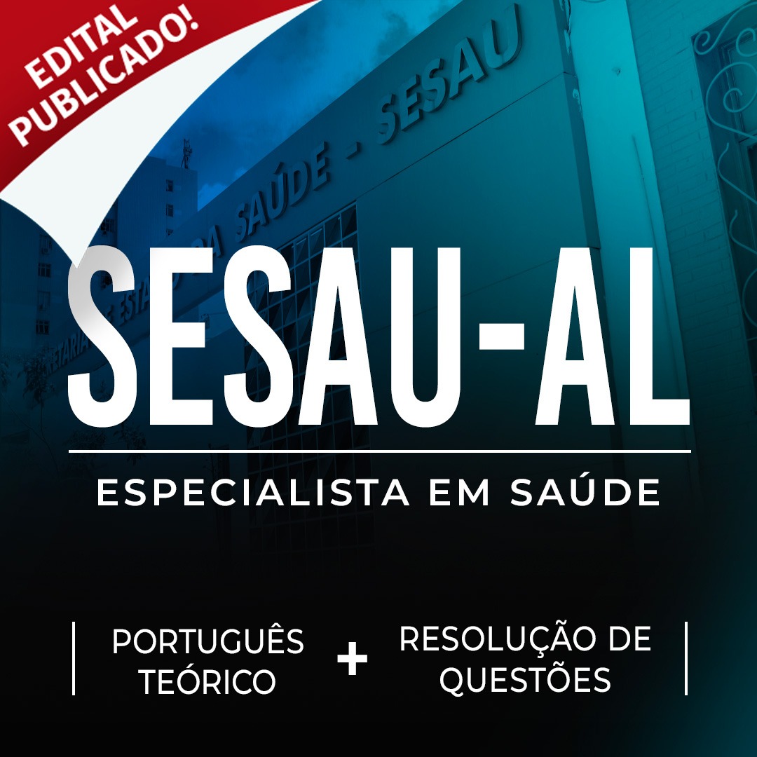 SESAU-AL - Português Cebraspe: Teórico + Resolução de Questões