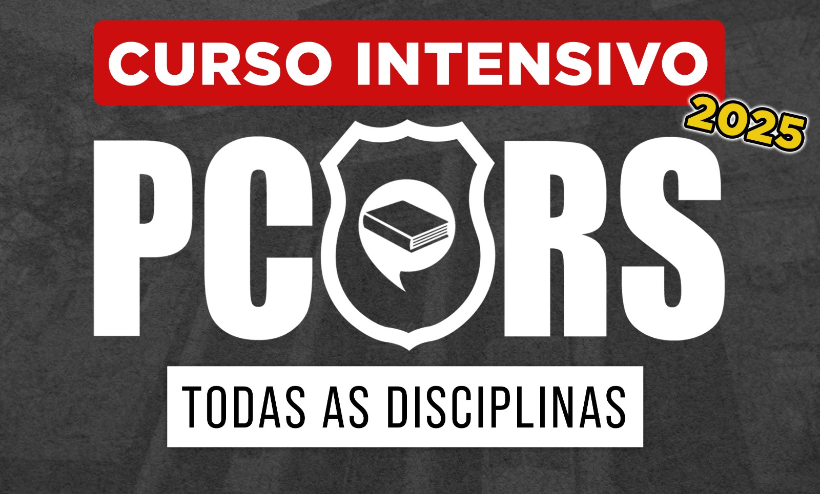 Logo PC-RS - Intensivo Teórico 2025 ao vivo - Todas as disciplinas