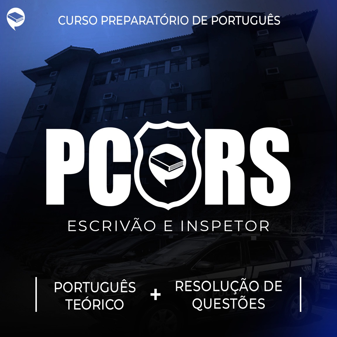 PC-RS - Combo: Português Teórico + Resolução de Questões