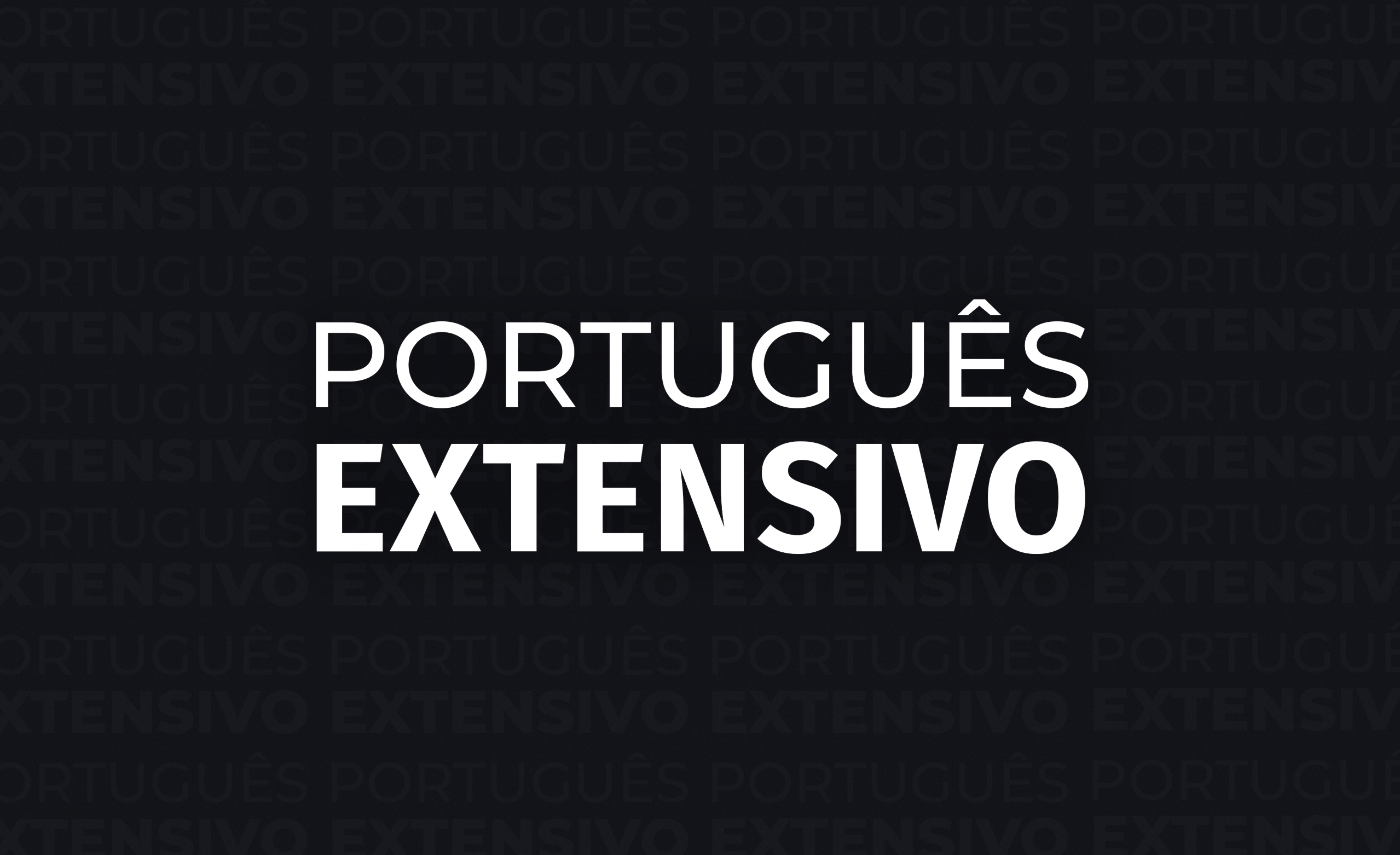 Logo Português Extensivo - turma de agosto