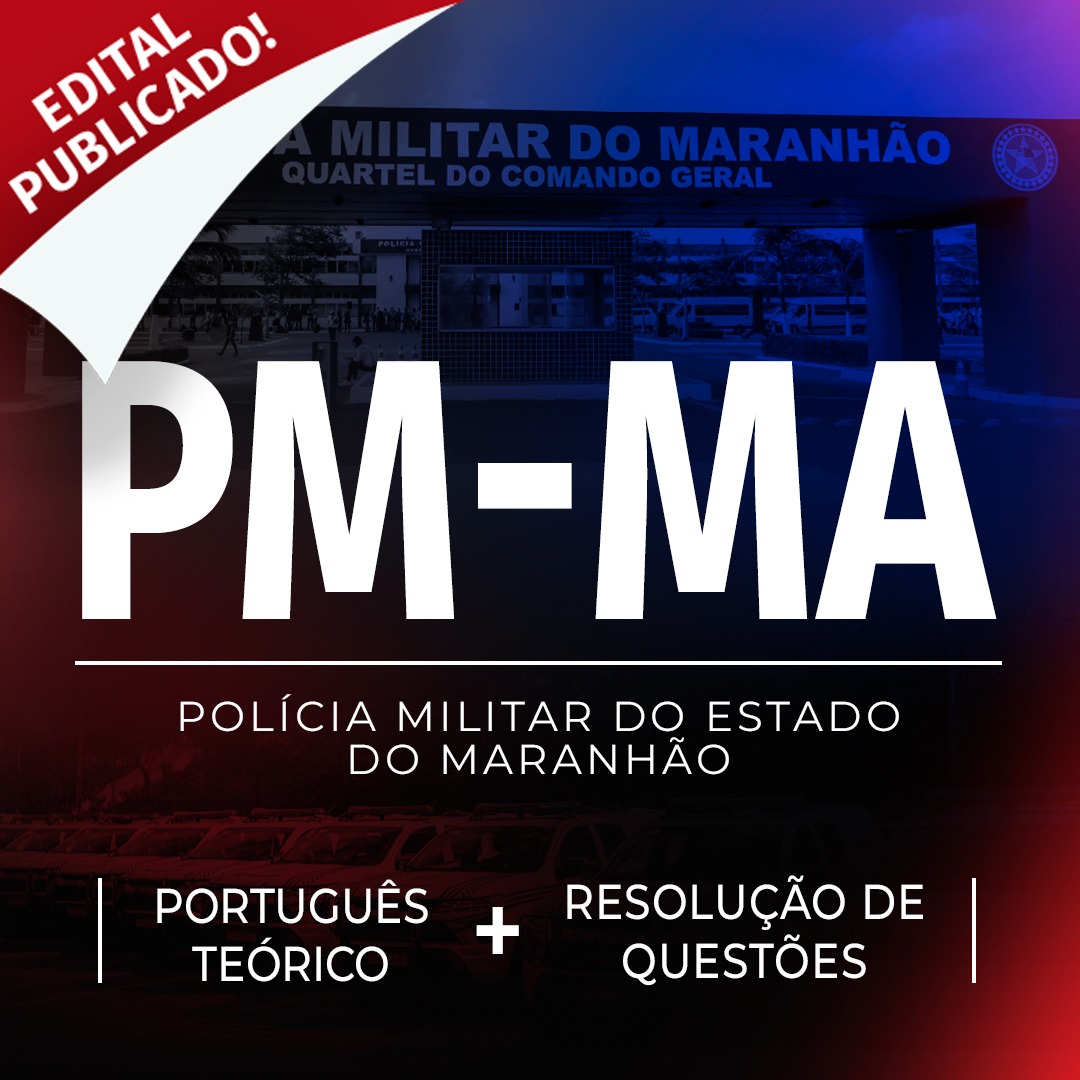 PM-MA - Português Cebraspe: Teórico + Resolução de Questões