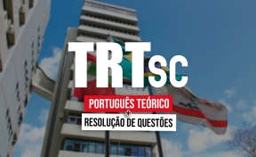 Logo TRT-SC - Combo: Português Teórico + Resolução de Questões