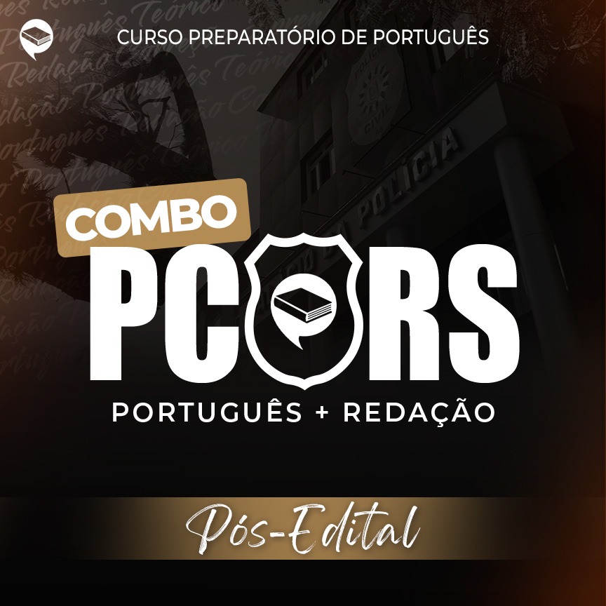 Logo Combo PC-RS - Novas Turmas - Pós-Edital - Português + Redação on-line
