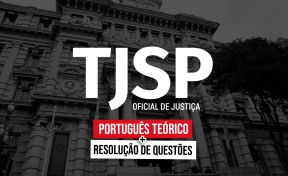 Logo TJ-SP Oficial de Justiça - Combo: Português Teórico + Resolução de Questões