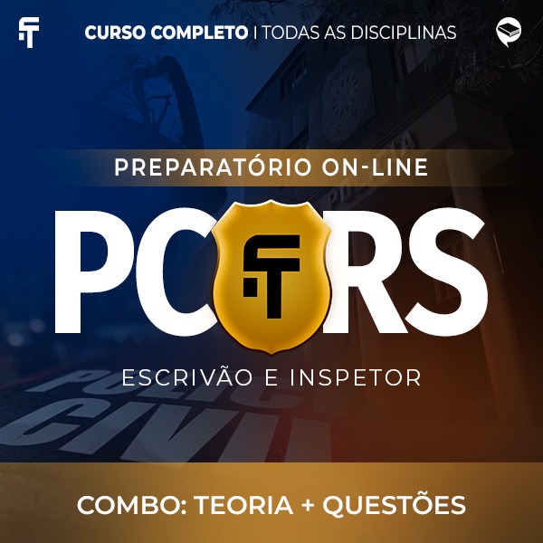 Logo Combo PC-RS - Novas Turmas - Agente e Escrivão Teórico + Resolução de Questões - On-line