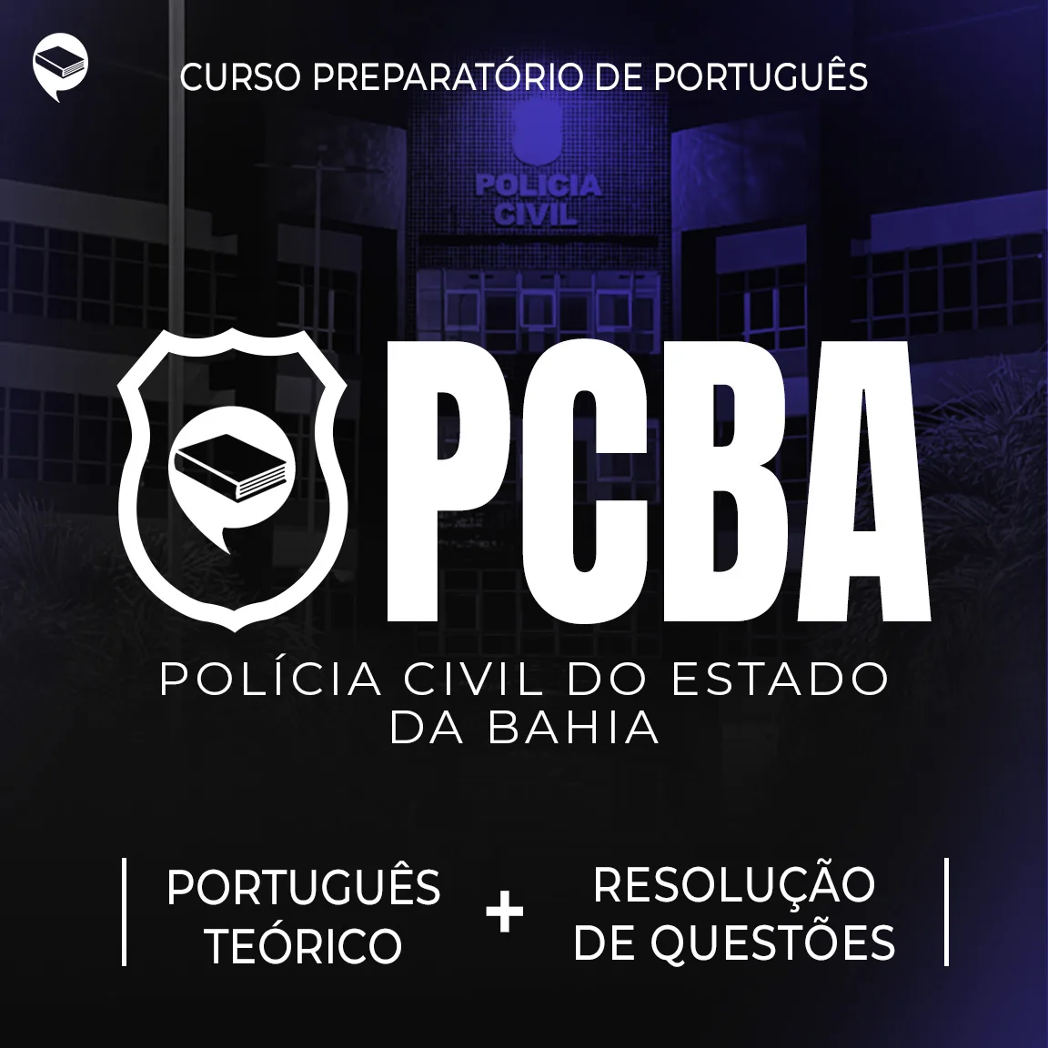 Curso preparatório de Português para a Polícia Civil da Bahia - PC-BA, banca Instituto AOCP